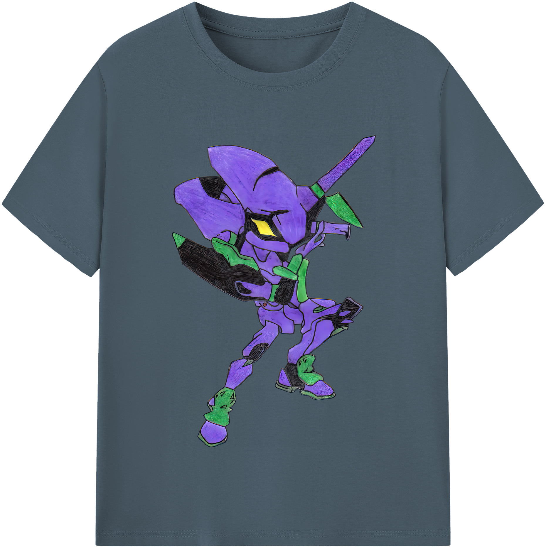 （画像用） EVA 新世紀エヴァンゲリオン 綿100％半袖Tシャツ（フロントプリント）